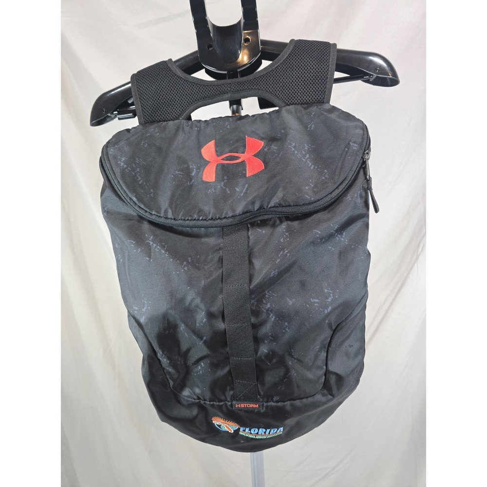 black Under Armour Storm backpack featuring the Florida High School Athletic...